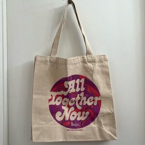 BEATLES All Together Now Recycled Shopper Tote Grocery Tote